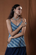 Khejri Strap Top : Indigo