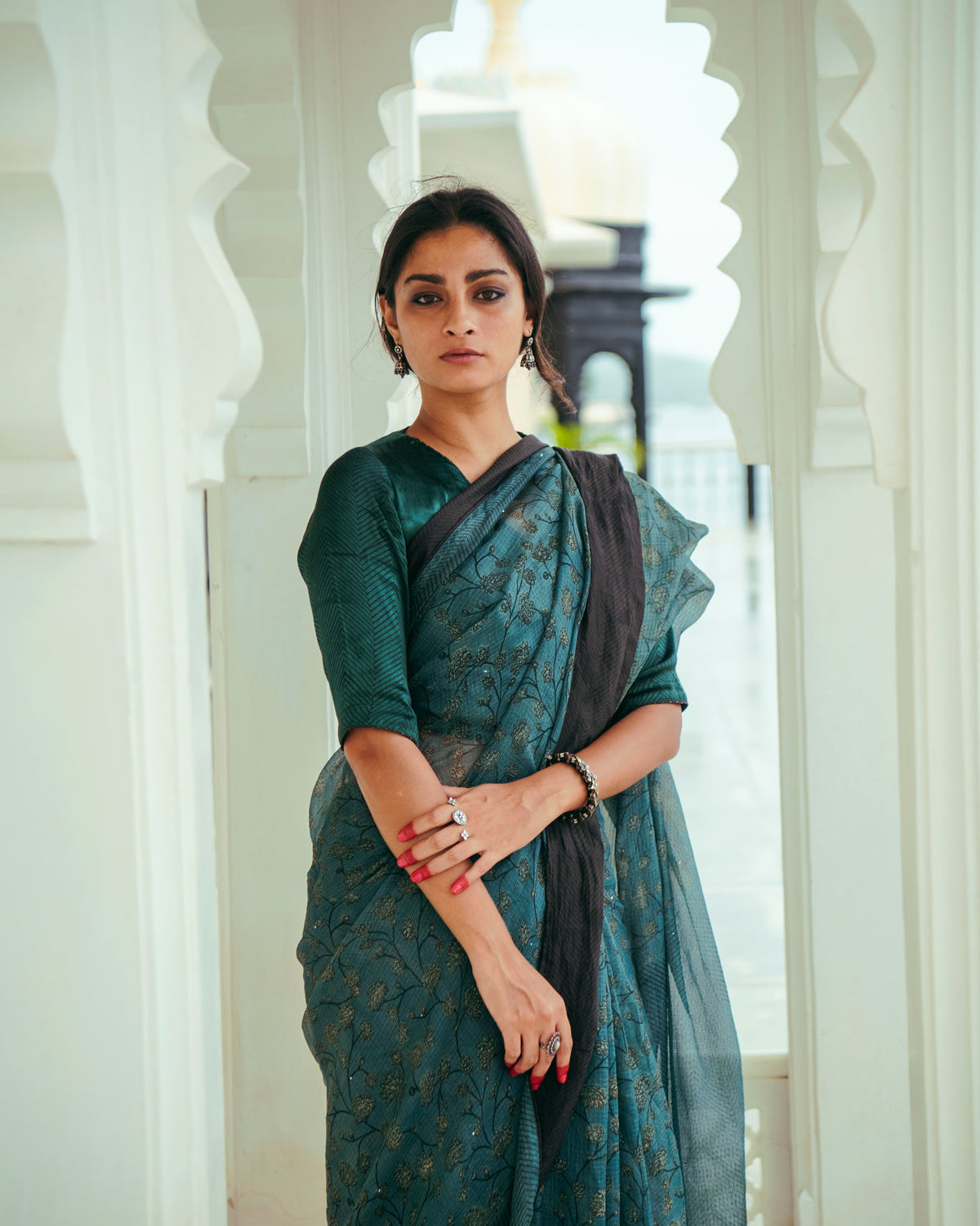 Nargis Jasmine Saree