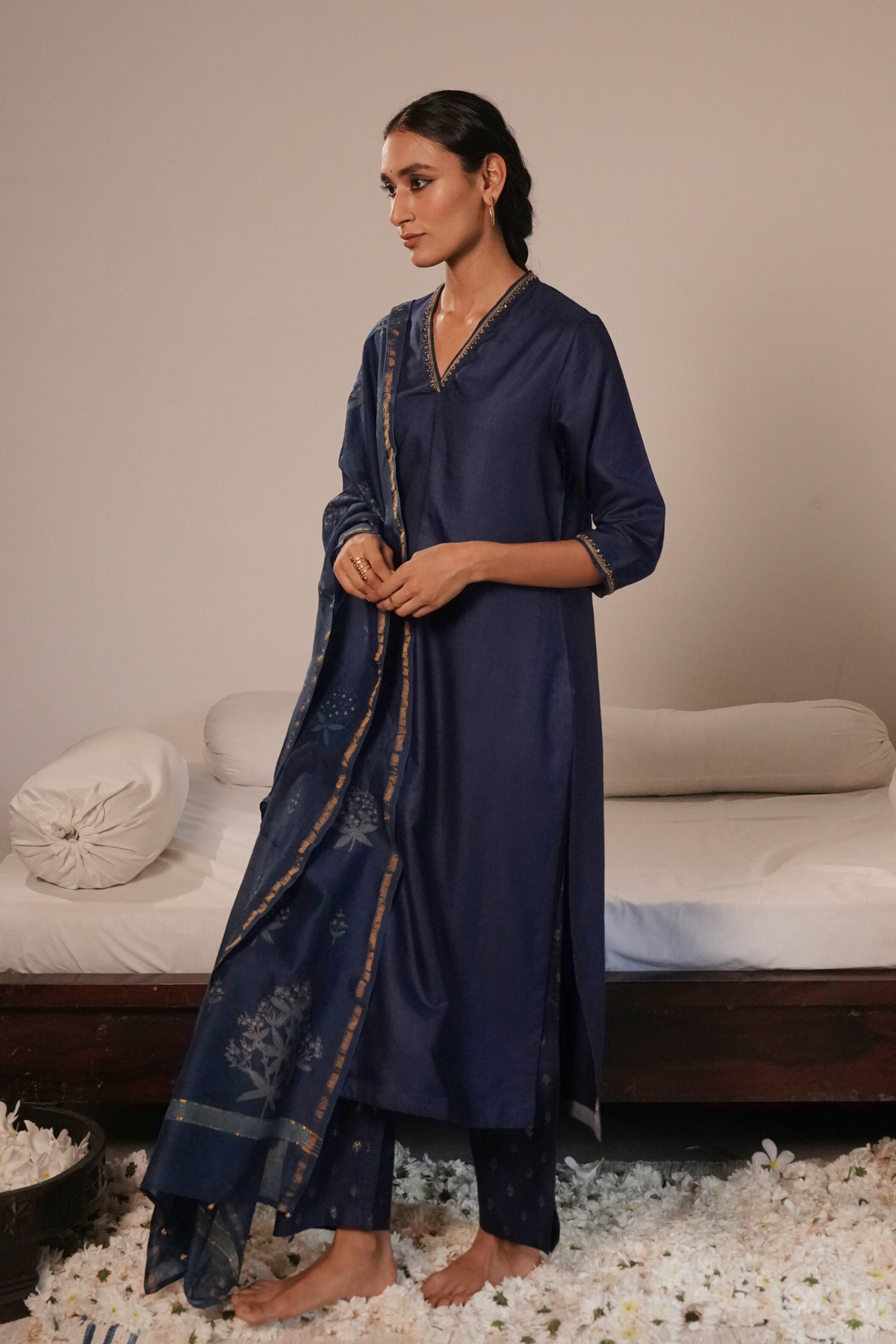 Nida Kurta & Pant - Indigo