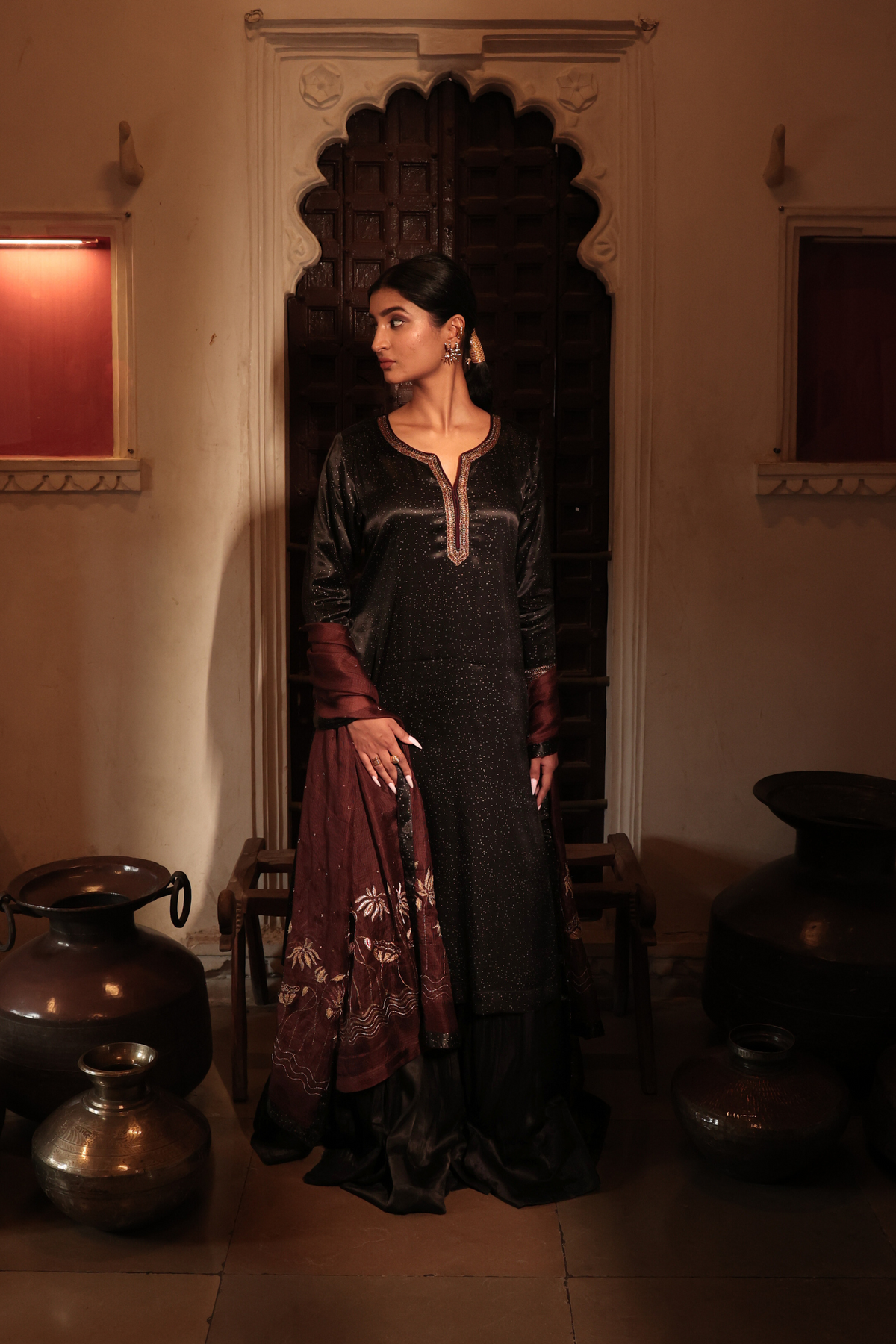 Kashish Charcoal Kurta
