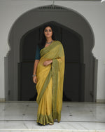 Nargis Haldi Saree