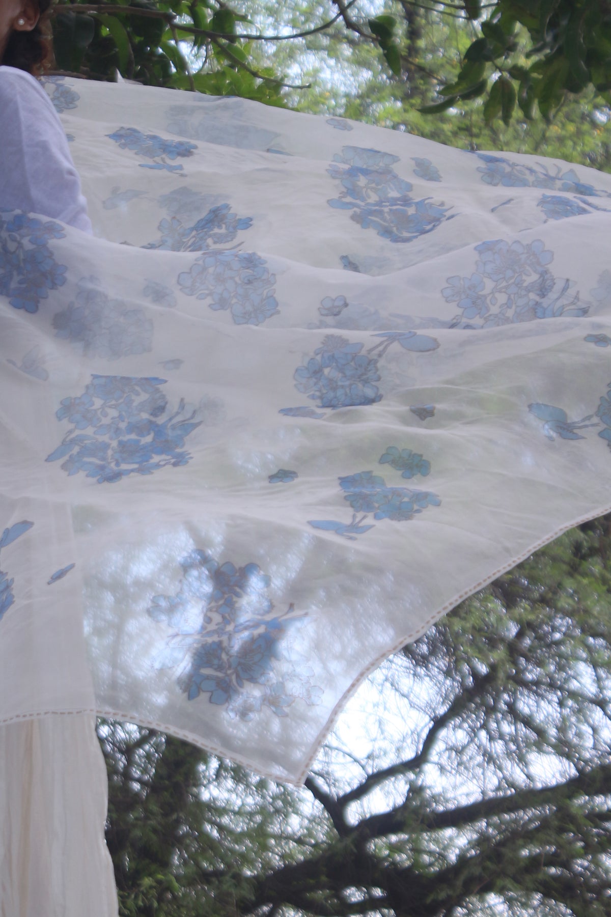 ORGANZA WHITE DUPATTA