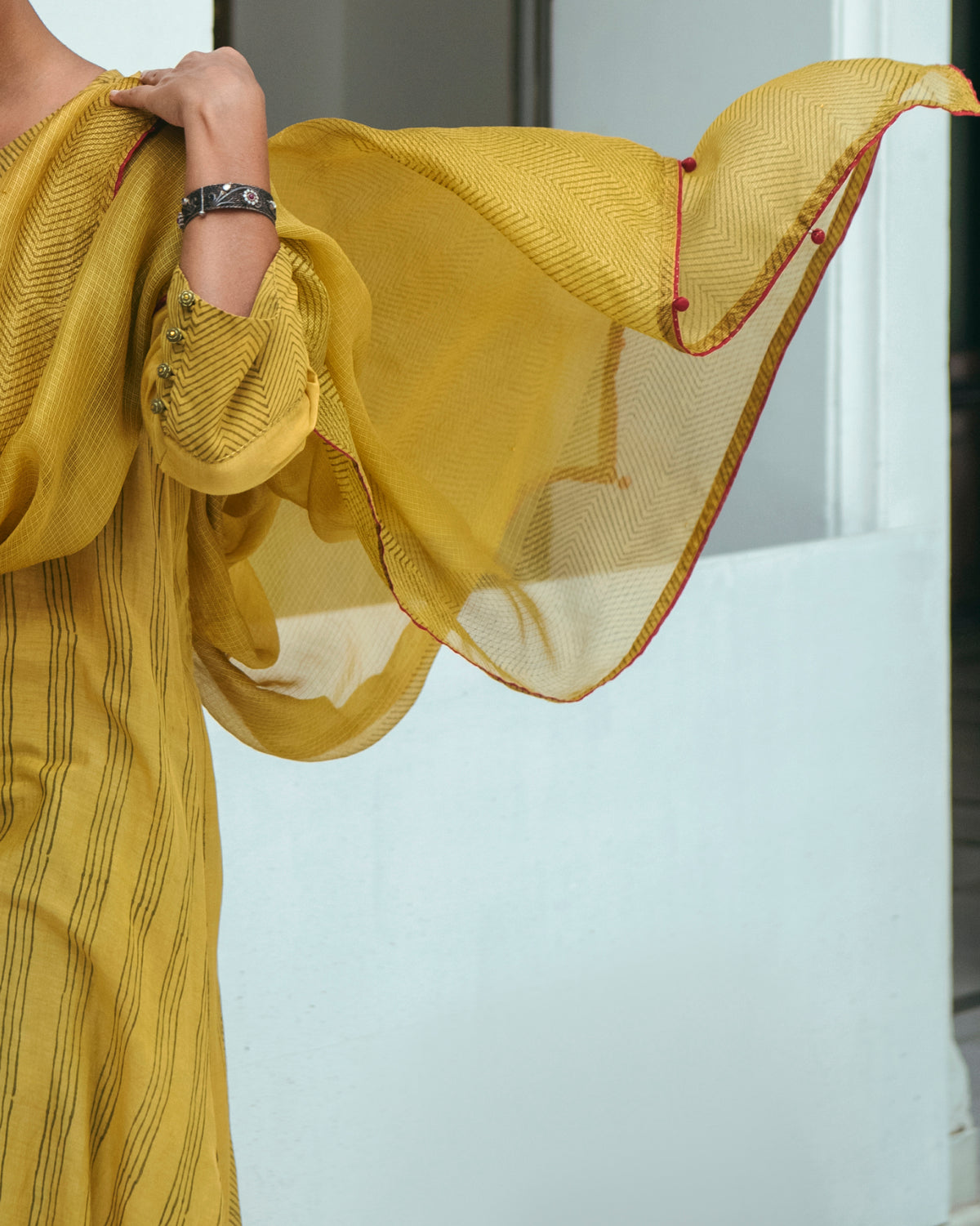 Nargis Haldi Kota Dupatta