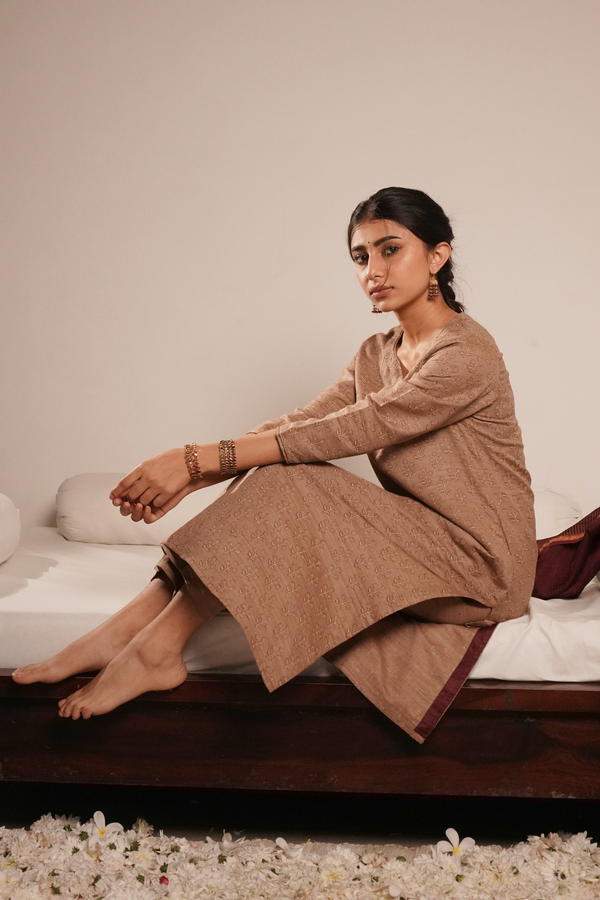 Nida Kurta & Pant - Beige