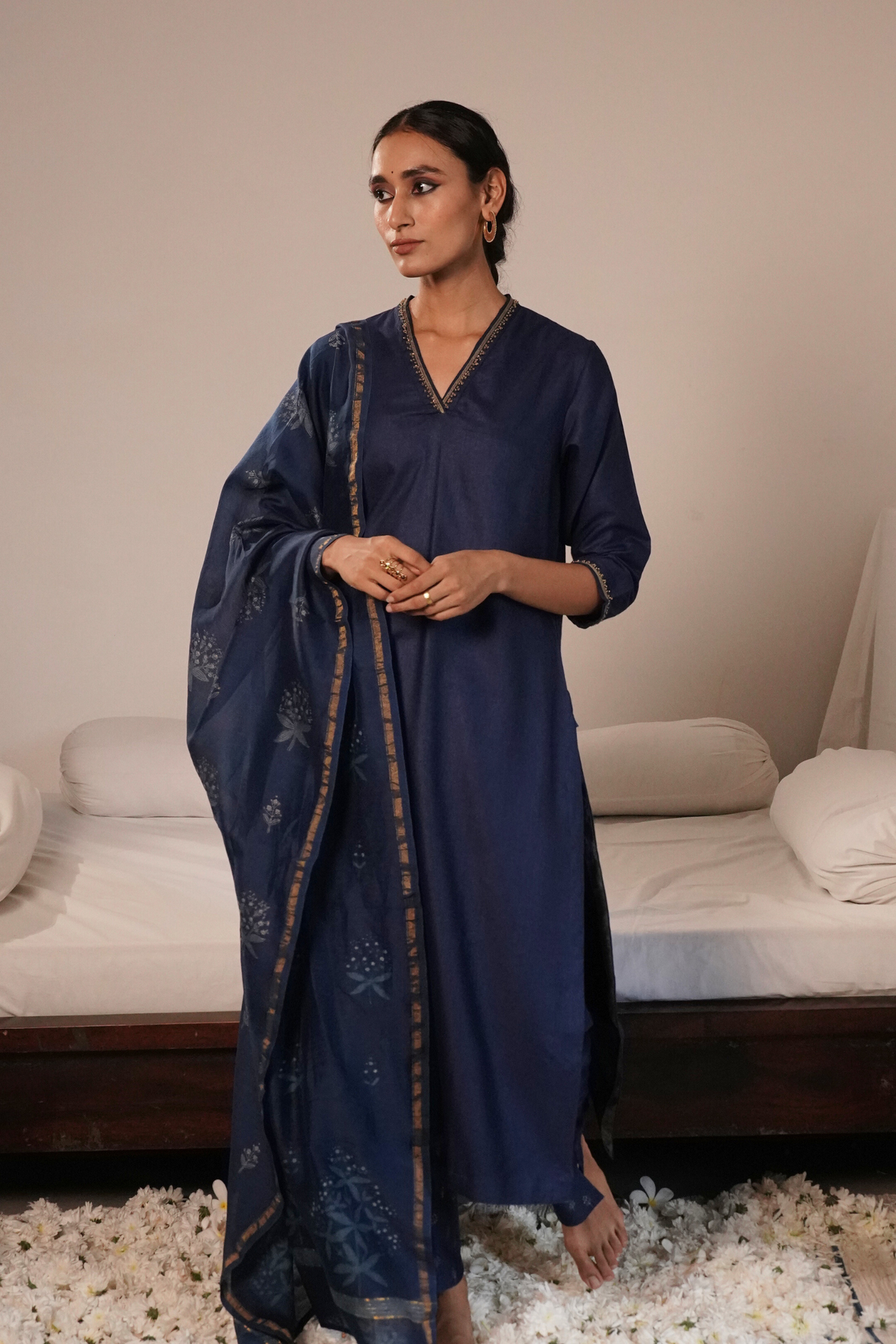Nida Kurta & Pant - Indigo