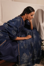 Nida Dupatta - Indigo