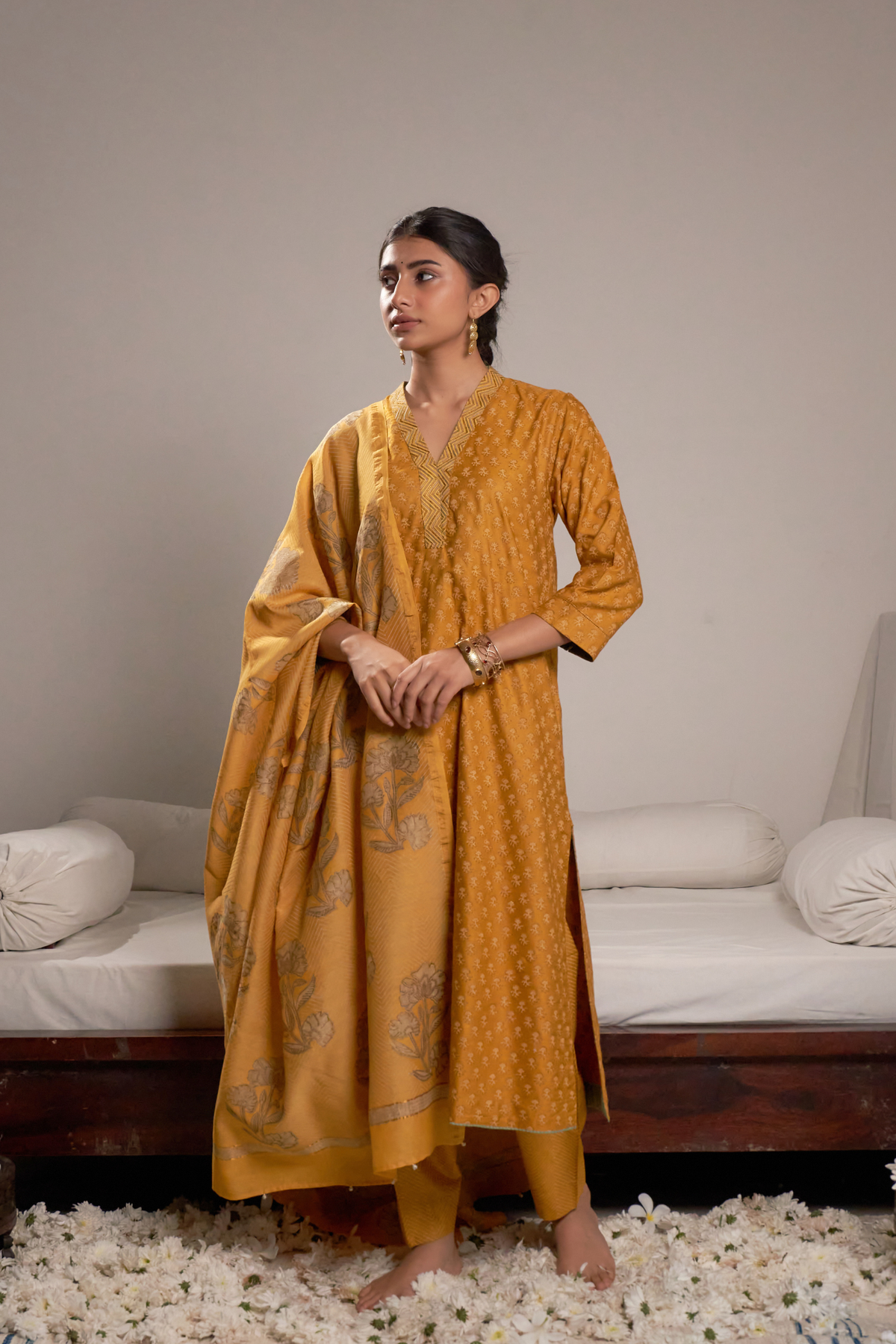 Nida Kurta & Pant - Yellow