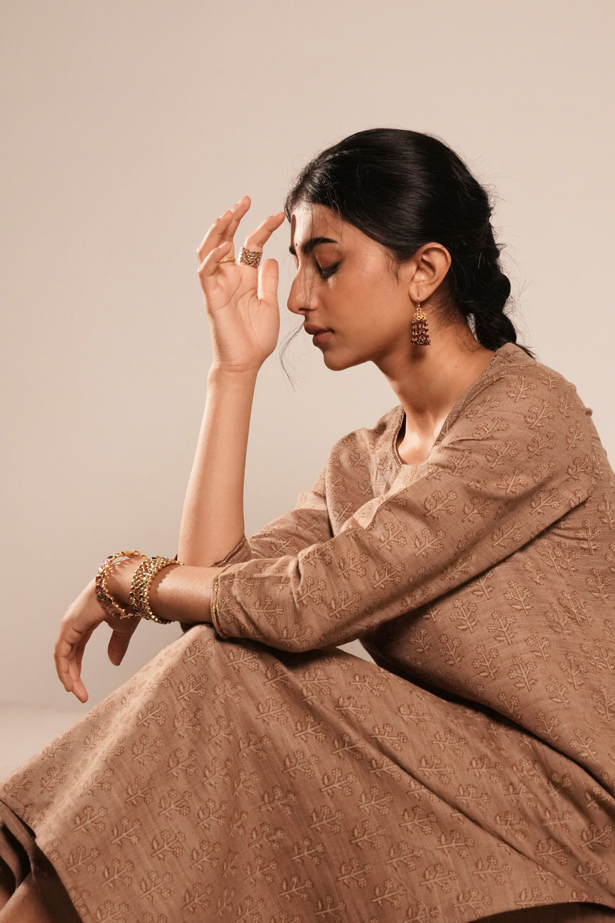 Nida Kurta & Pant - Beige