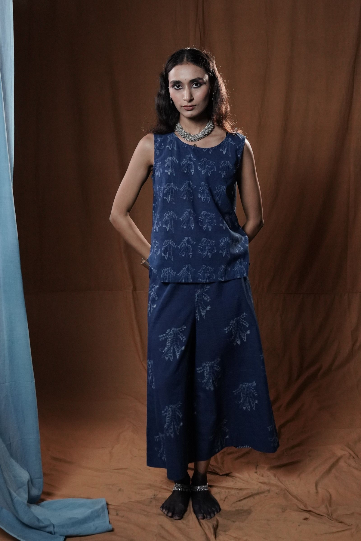 Khejri Trousers : Indigo