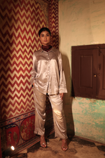 Kashish Patterned Silk Trousers