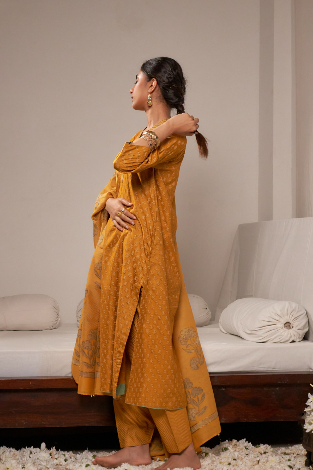 Nida Kurta & Pant - Yellow