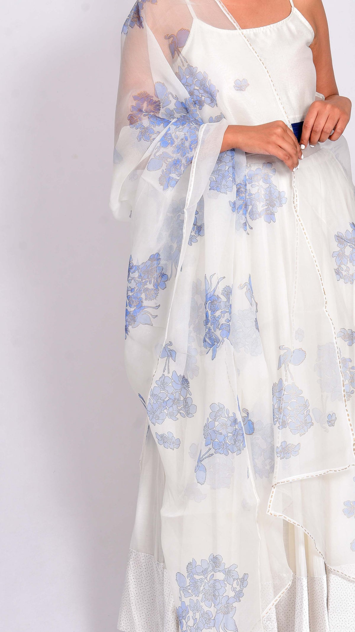 ORGANZA WHITE DUPATTA