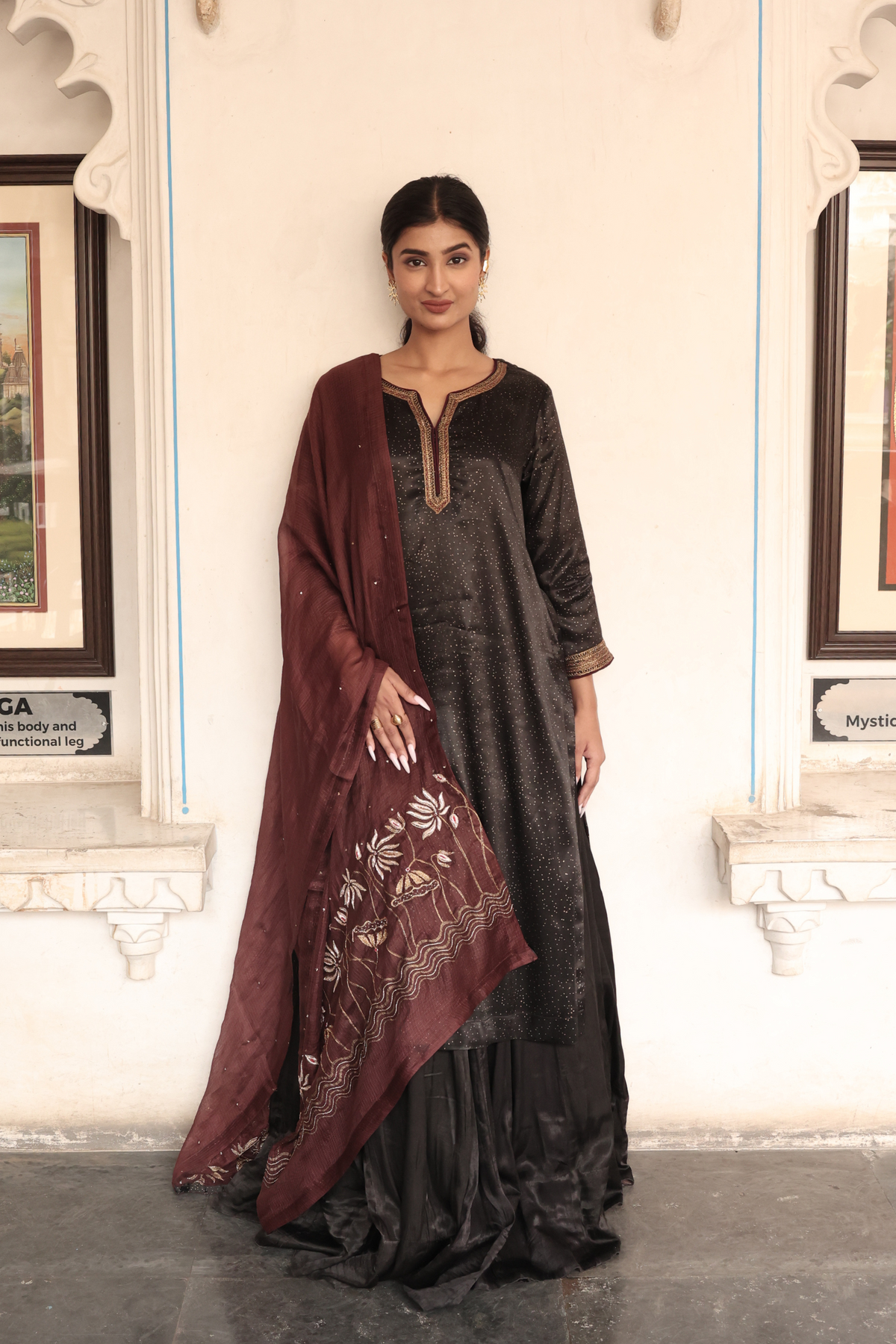 Kashish Kota Silk Dupatta Red