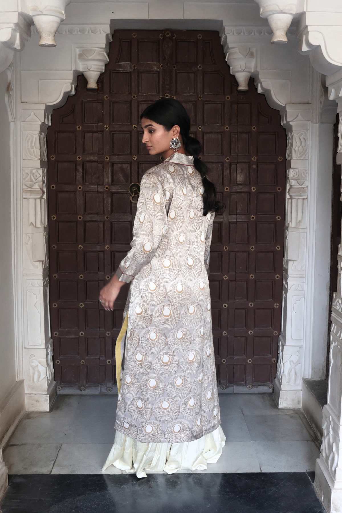 Kashish V-neck Silk Kurta Set