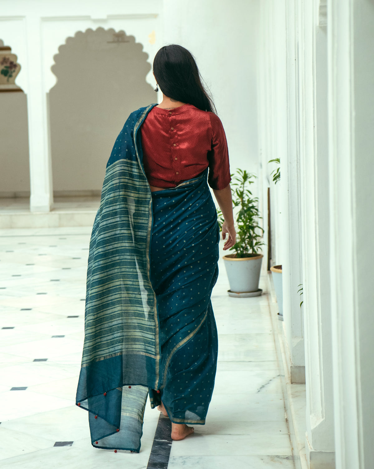 Nargis Bela Chanderi Saree