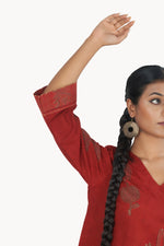 Maltas Red Kurta