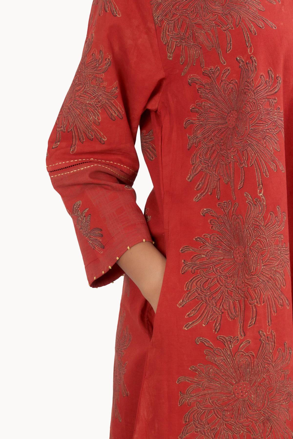 Botanical Red Dress