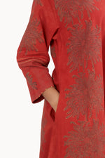 Botanical Red Dress