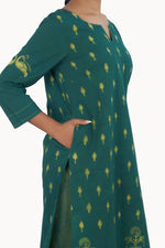 Peacock Cotton Kurta