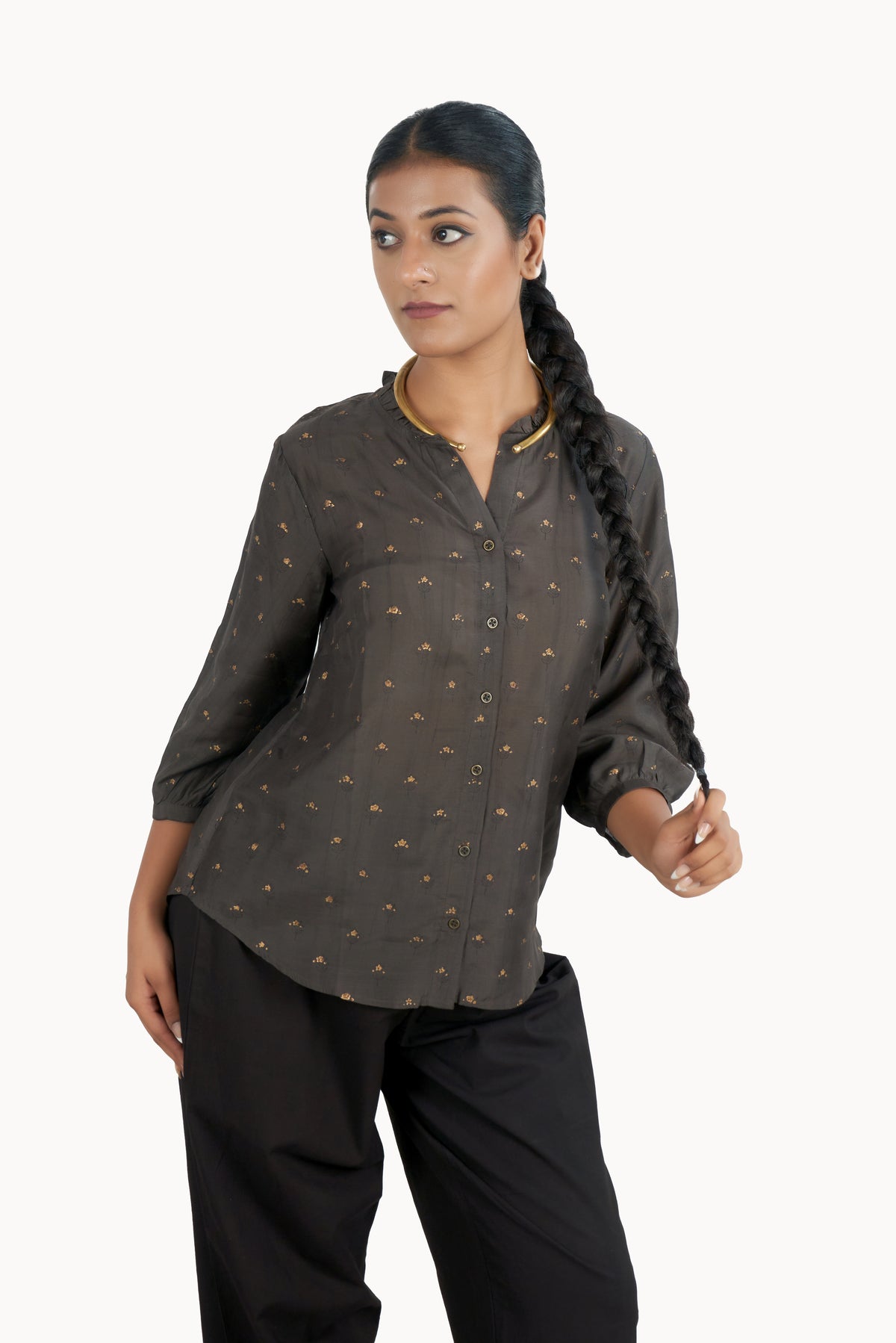 Ash Button Down Shirt