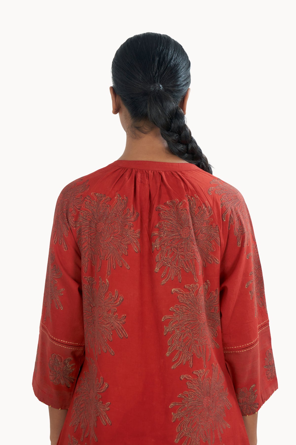 Botanical Red Dress