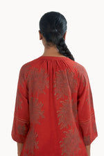 Botanical Red Dress