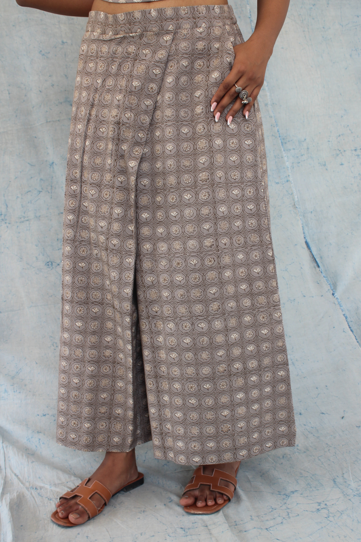 Mosaic Pleated Pants