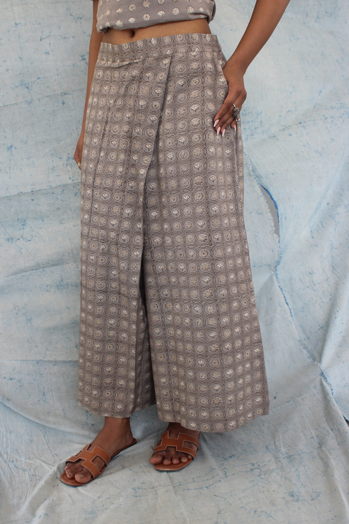 Mosaic Pleated Pants