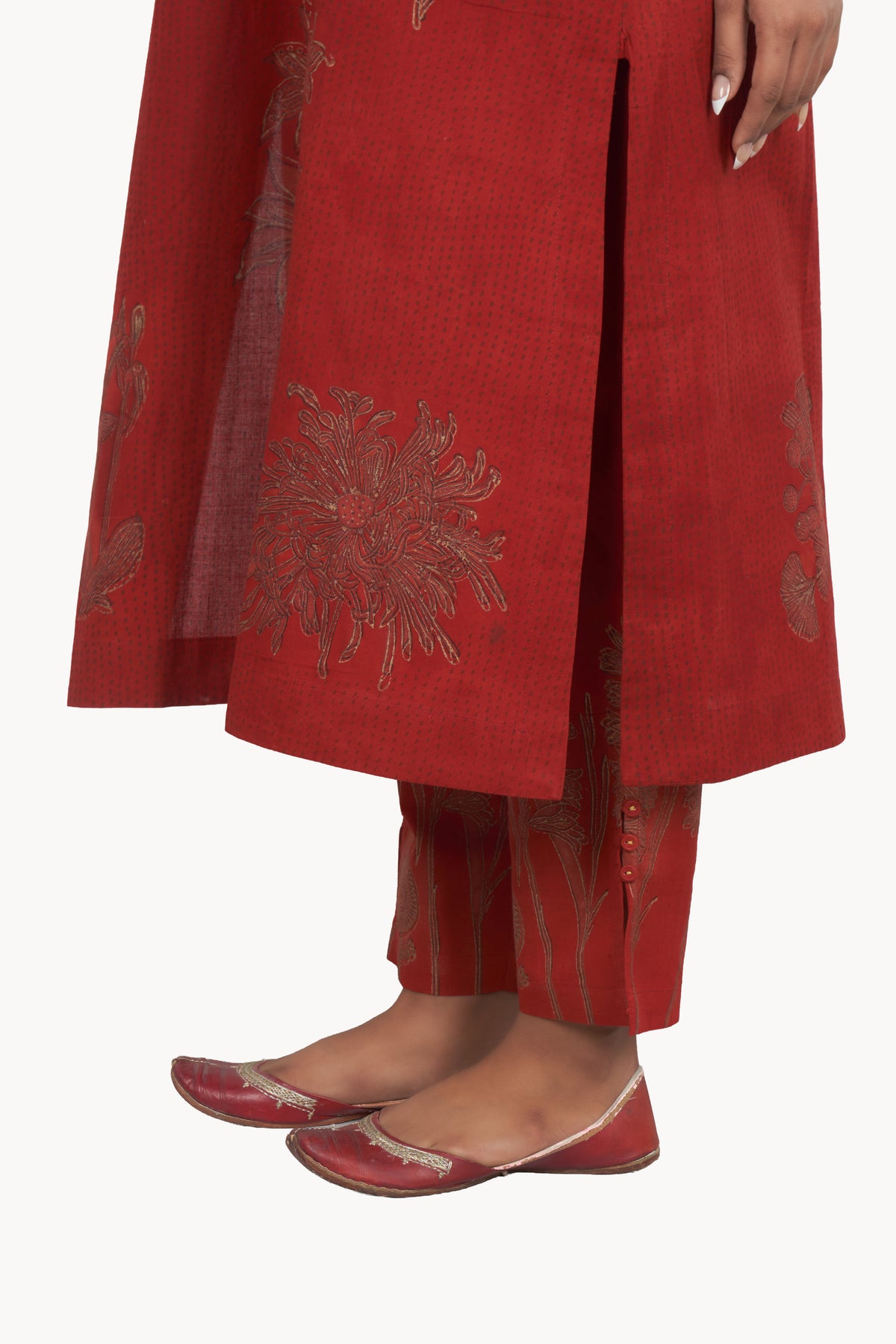 Maltas Red Kurta