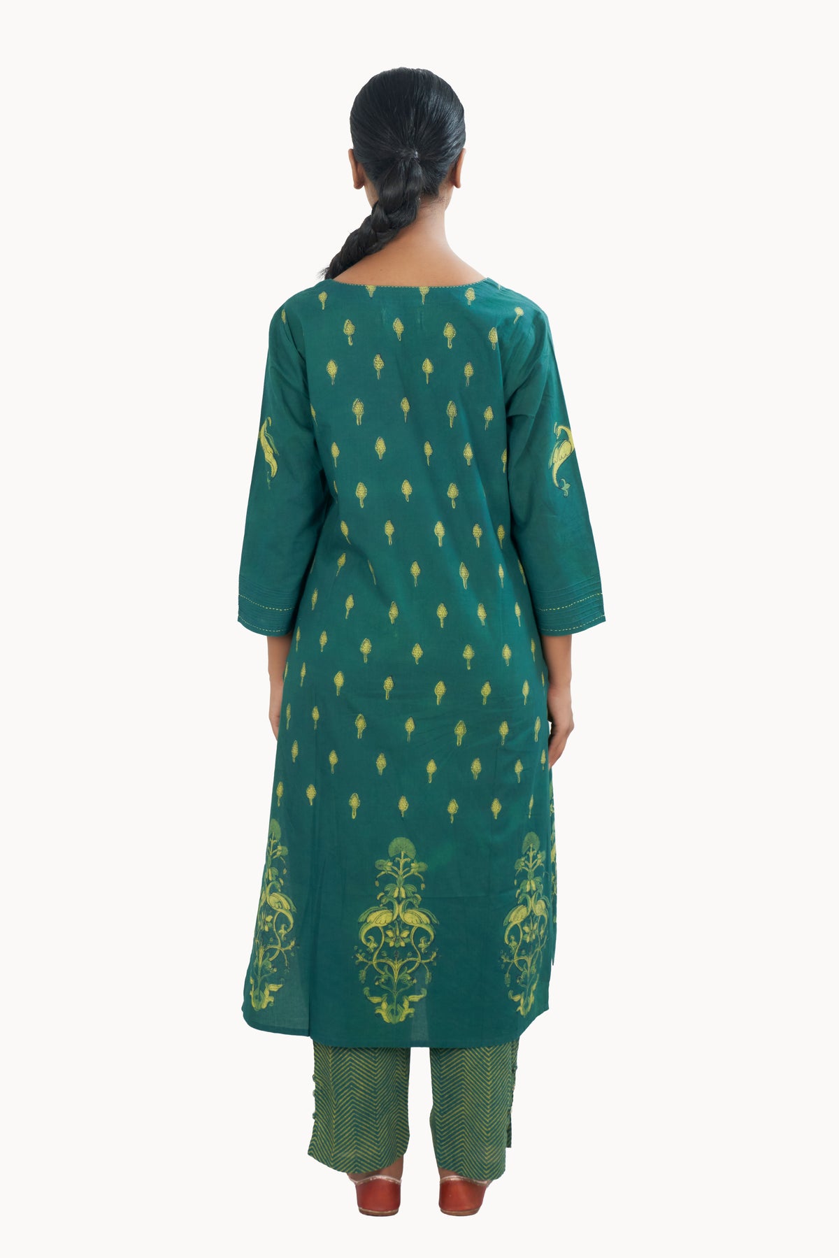 Peacock Cotton Kurta