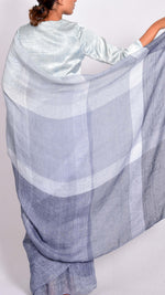 SLATE LINEN SAREE