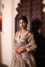 Kashish V-neck Silk Kurta Set