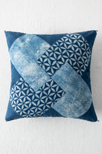 INDIGO PATCHWORK CUSHION
