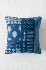 INDIGO PATCHWORK CUSHION