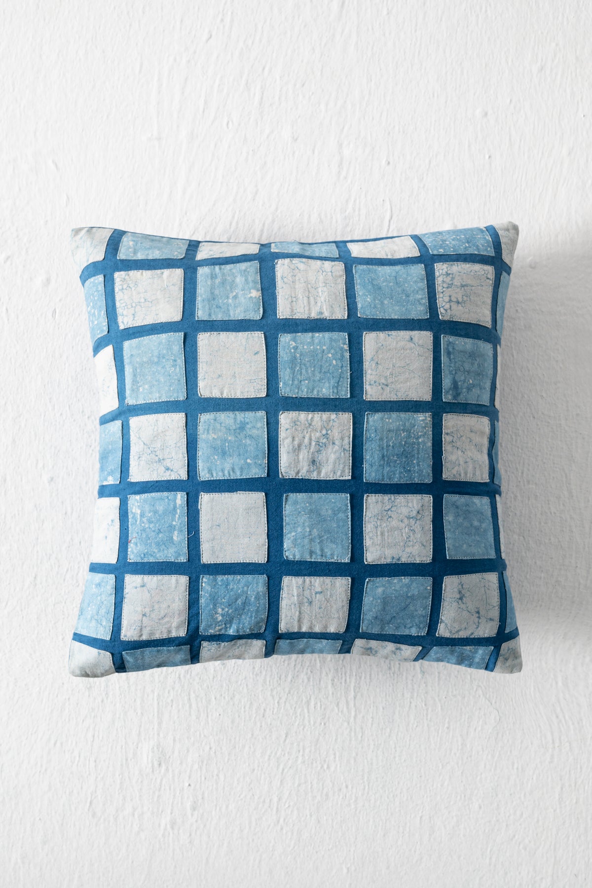 INDIGO PATCHWORK CUSHION