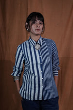 Striped Shirt : Indigo
