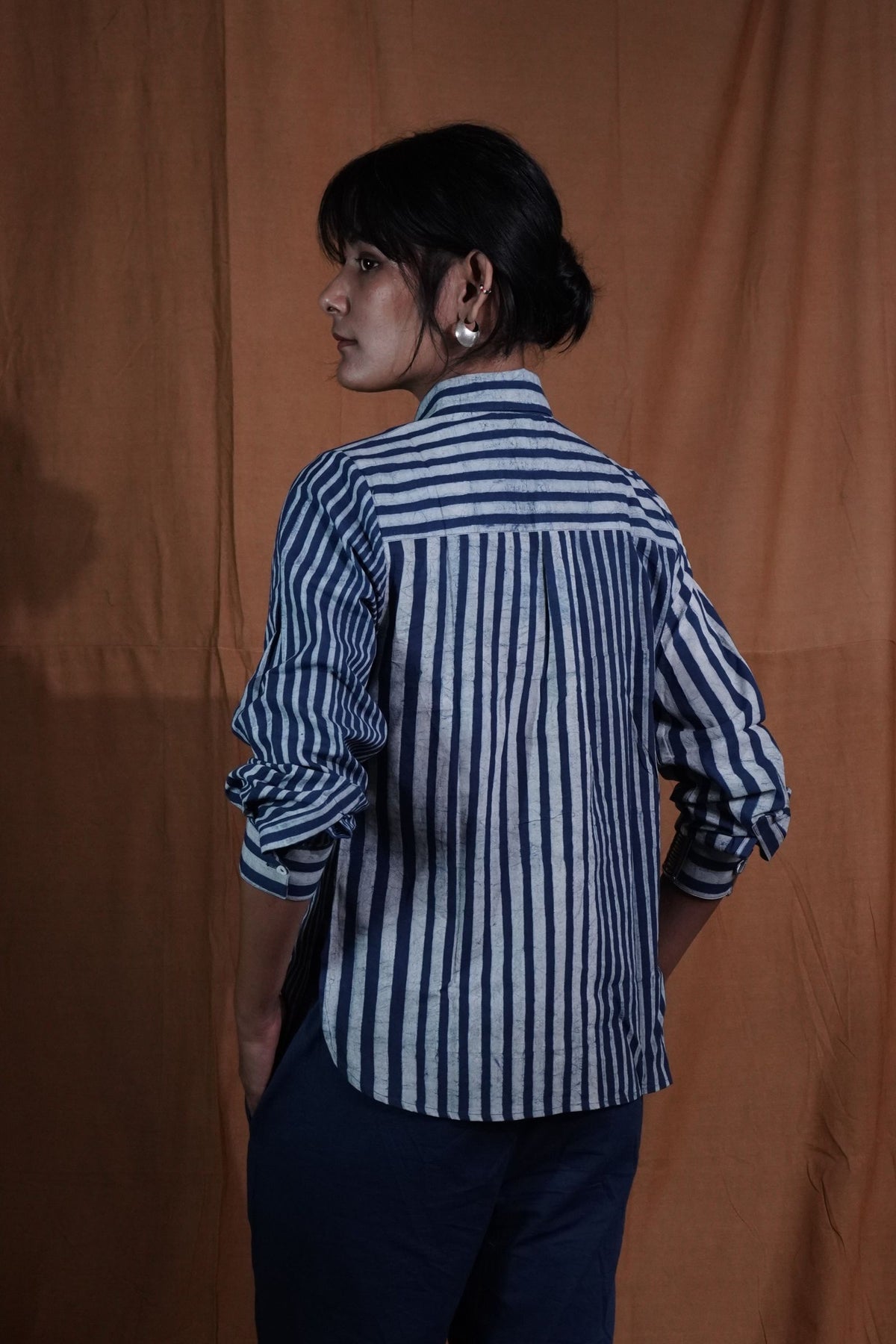 Striped Shirt : Indigo