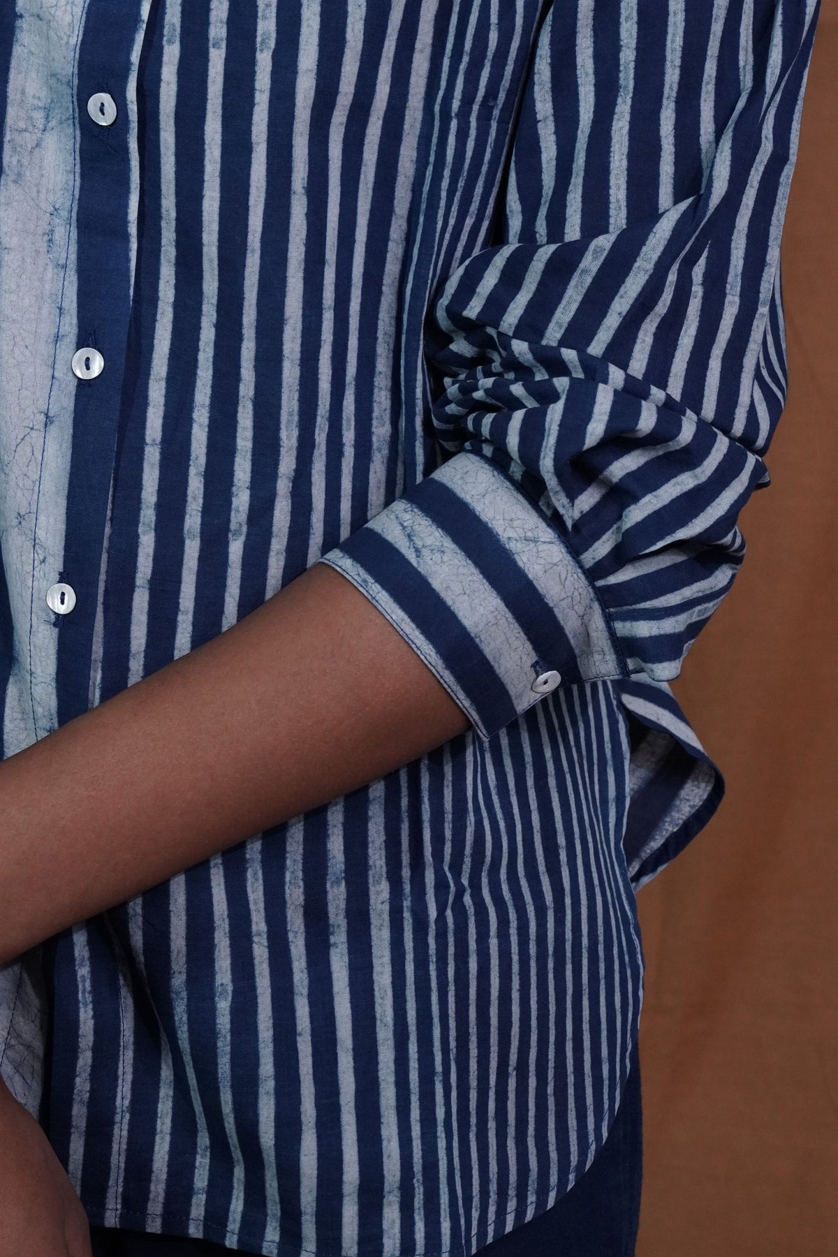 Striped Shirt : Indigo