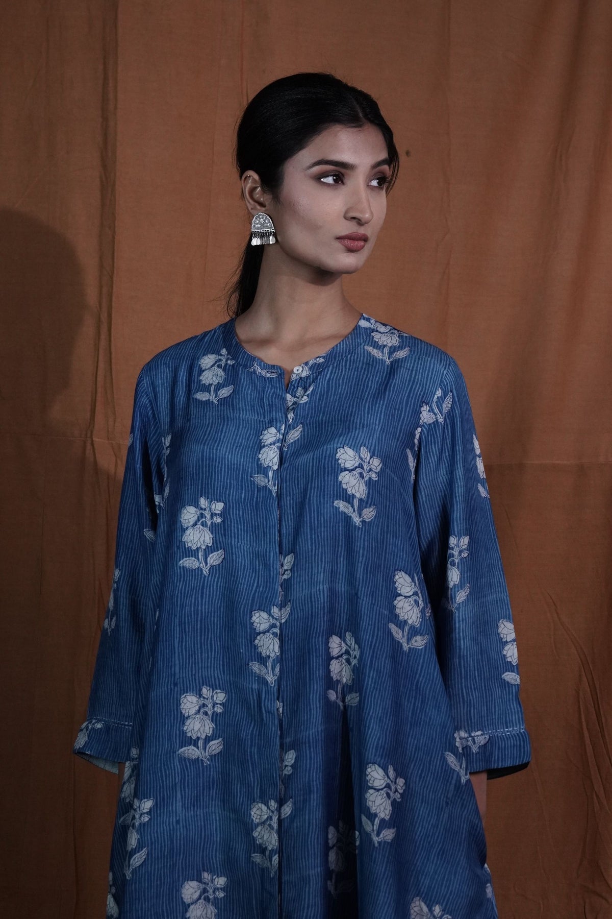 Floral Tunic : Indigo