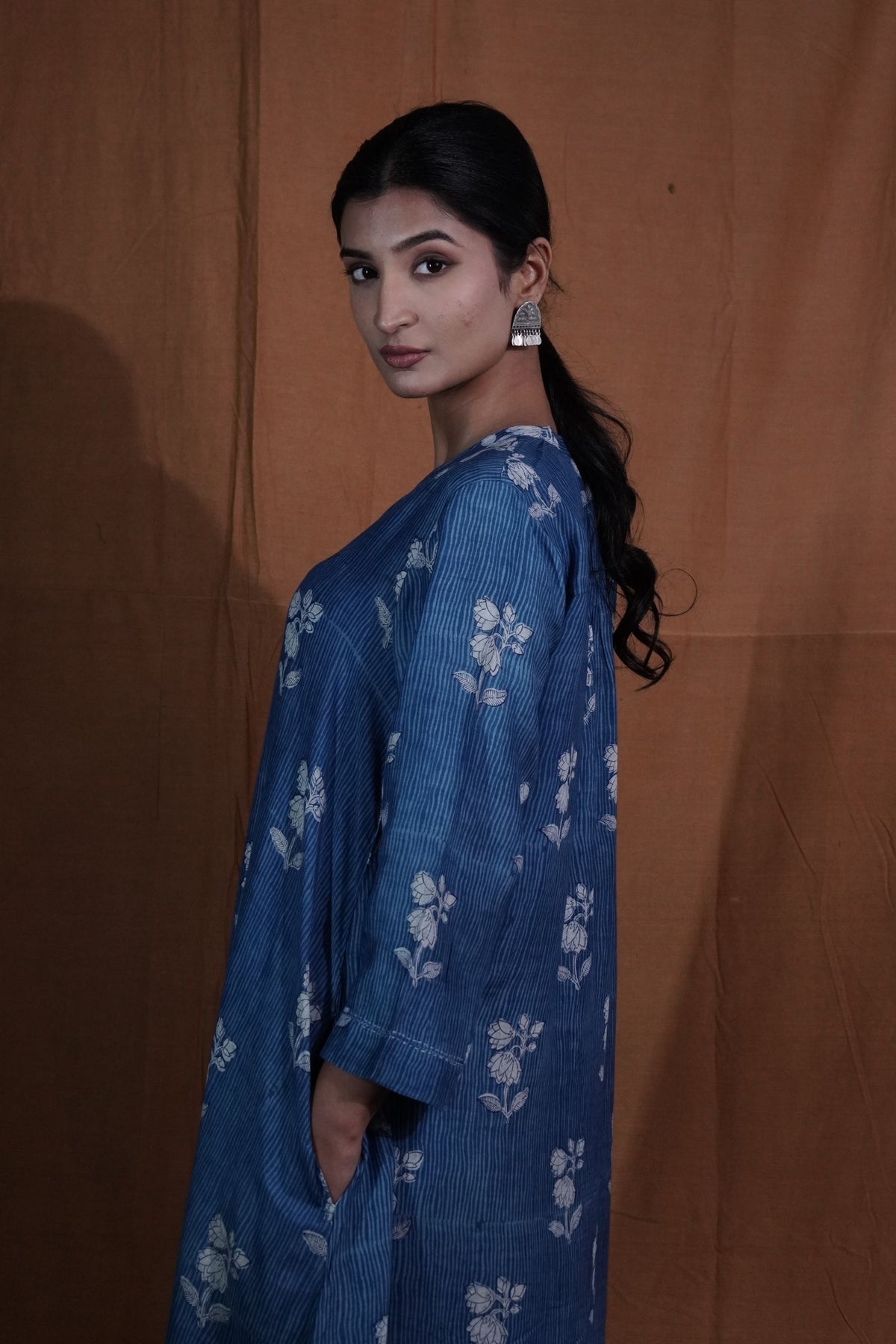 Floral Tunic : Indigo