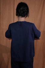 Embroidered Coord Set : Indigo