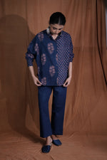 Patchwork Shirt : Indigo