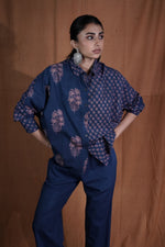Patchwork Shirt : Indigo