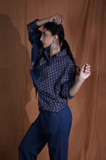 Patchwork Shirt : Indigo