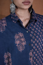 Patchwork Shirt : Indigo