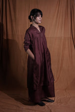 V-neck Silk Kurta