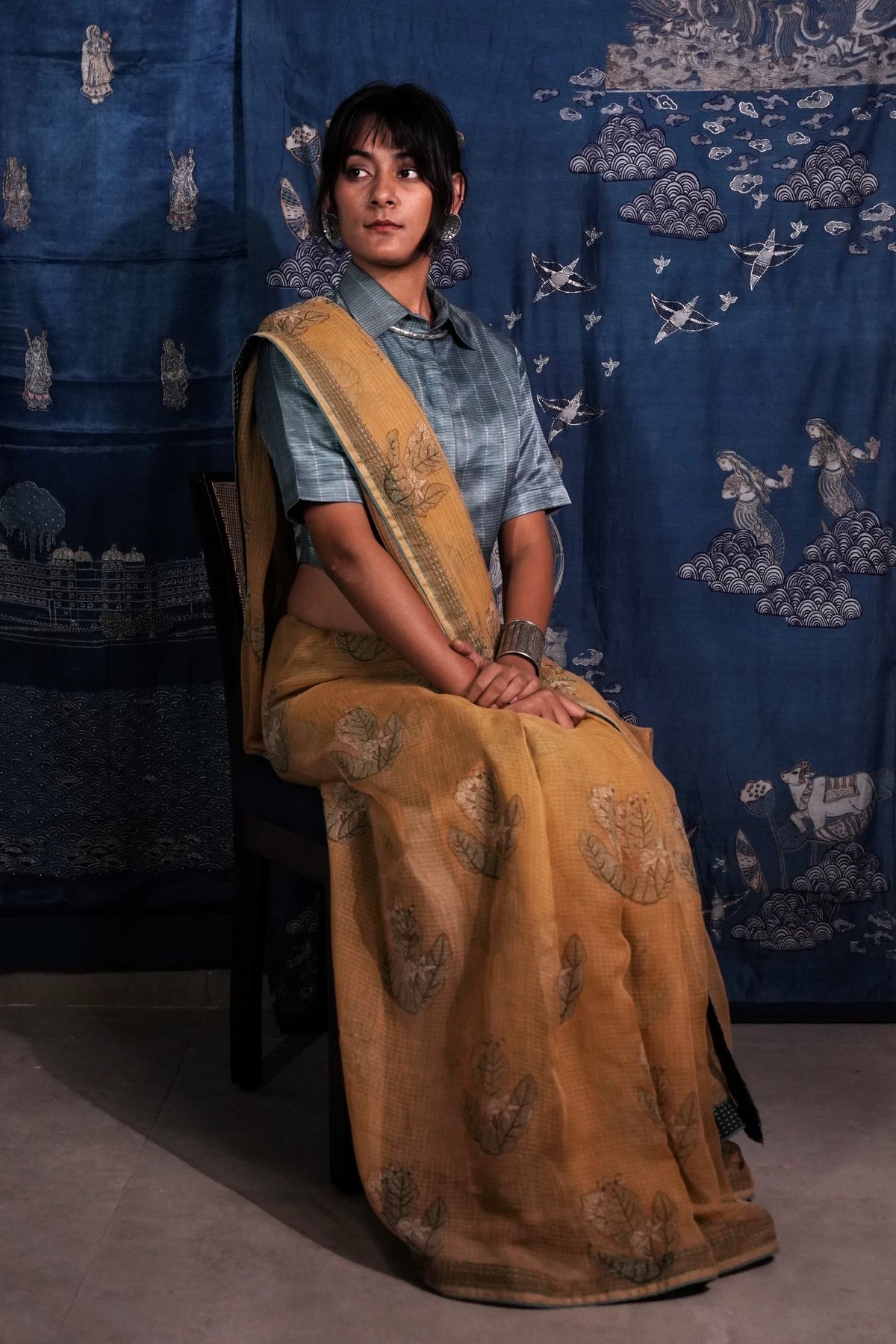 Basant Aakda Saree