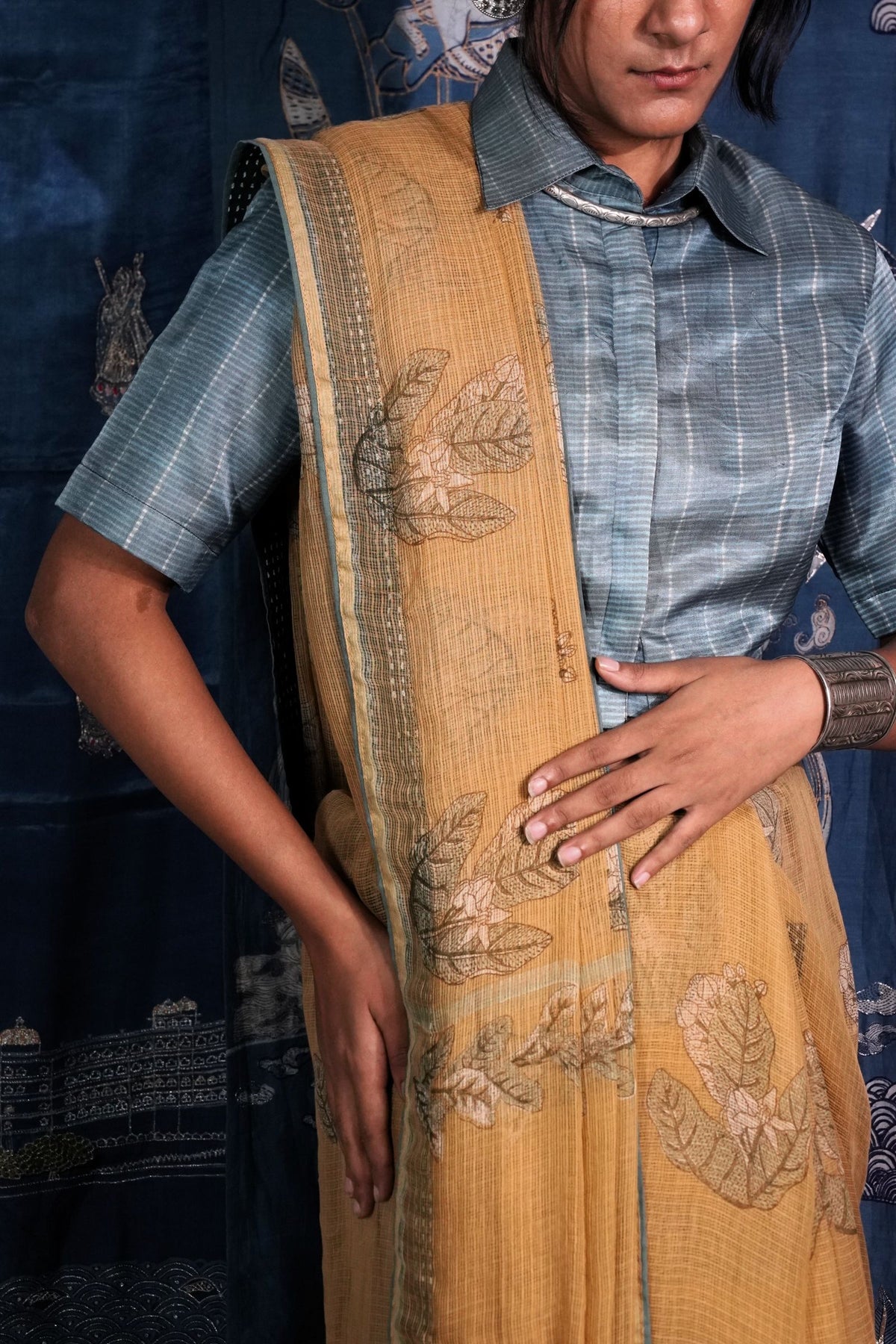 Basant Aakda Saree