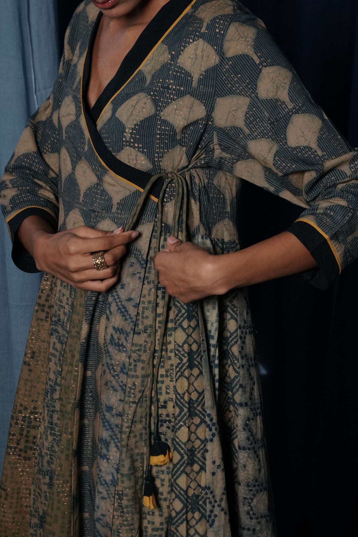 EcoCouture Angarkha - Indigo