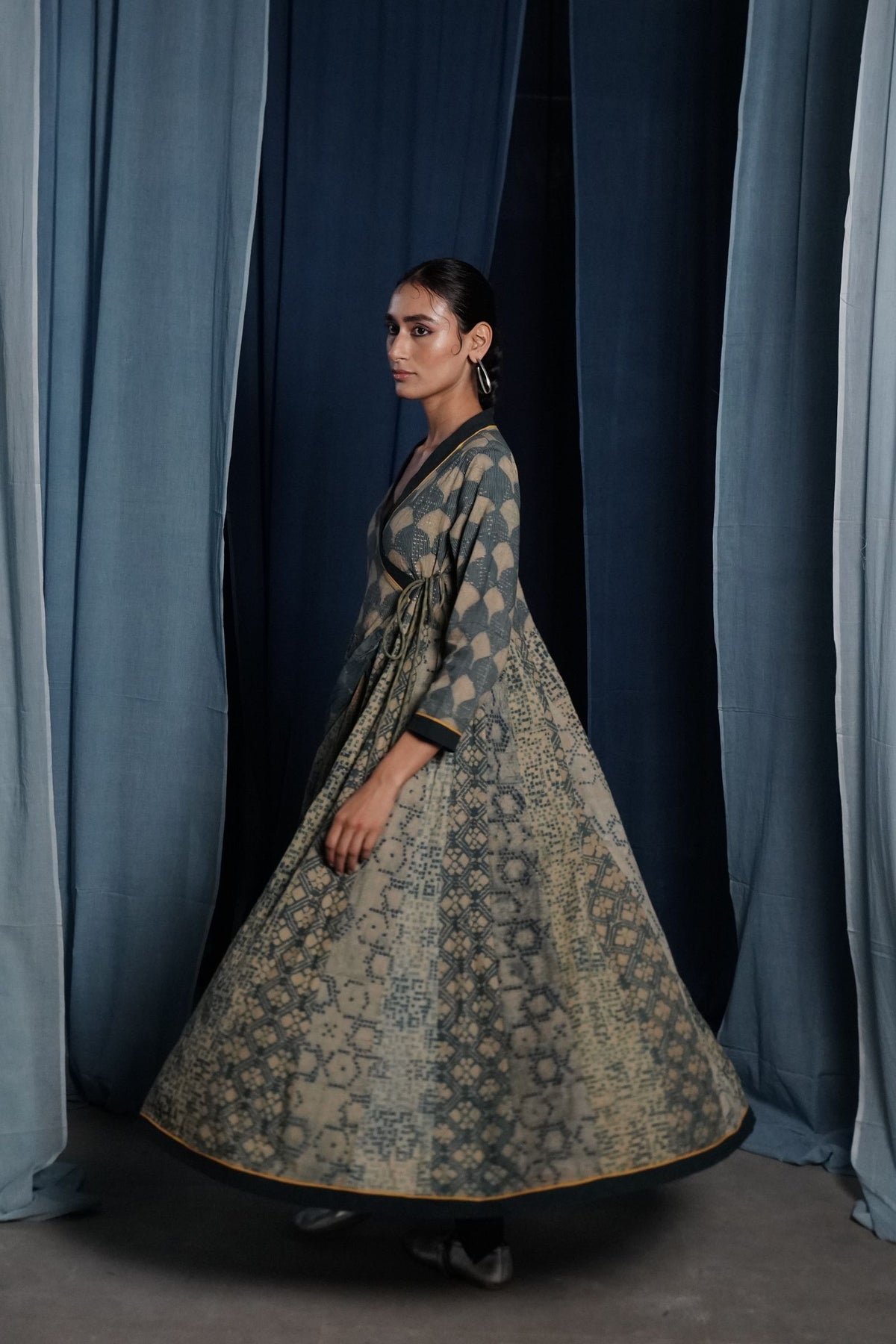 EcoCouture Angarkha - Indigo